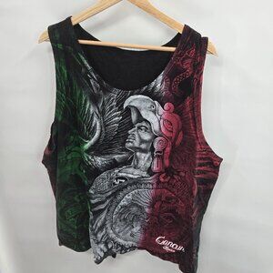 Cancun Mexico Aztec Warrior Graphic Tank Estimated Size XXL